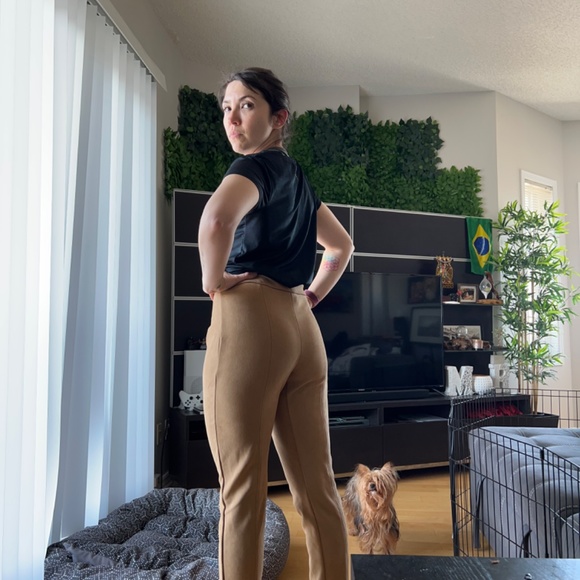 Polyester beige pants - Picture 2 of 6